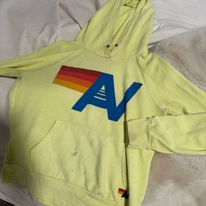 Aviator Nation Hoodie Yellow Size M